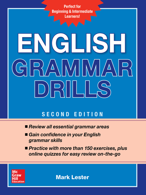 Title details for English Grammar Drills by Mark Lester - Available